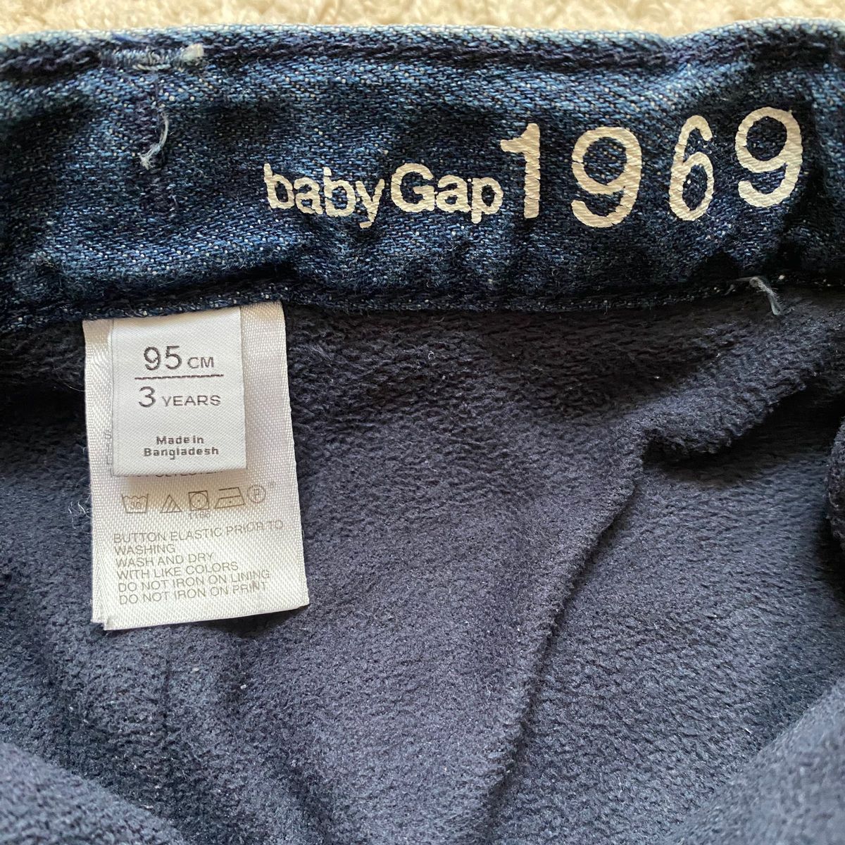 baby GAP デニム　95 あったか裏起毛　