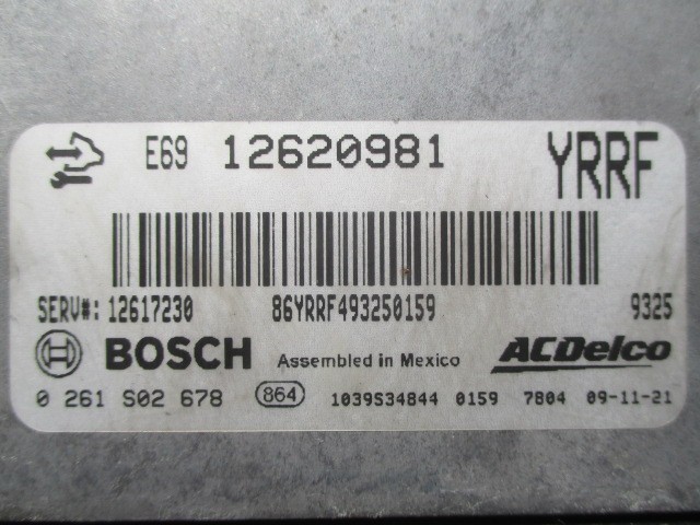3821 ABA-X295S Cadillac STS engine computer -CPU 0 261 S02 678 / 3.600cc H22 year 2 month tested 