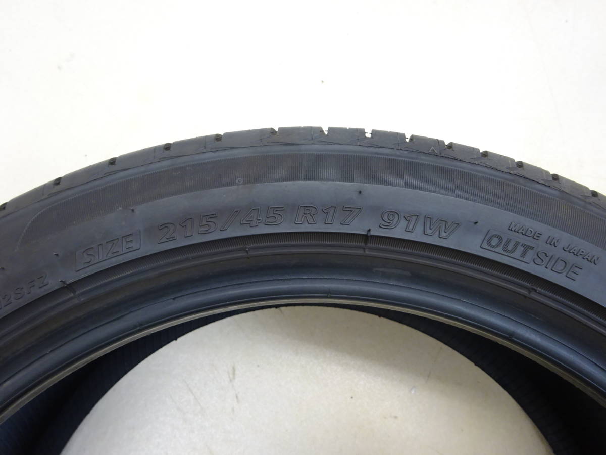 T-18　BS ECOPIA NH200　★215/45R17 91W★　1本　比較的 程度良好　溝あり 約9分山　高年式 2022年式　ブリヂストン エコピア 人気サイズ_画像3