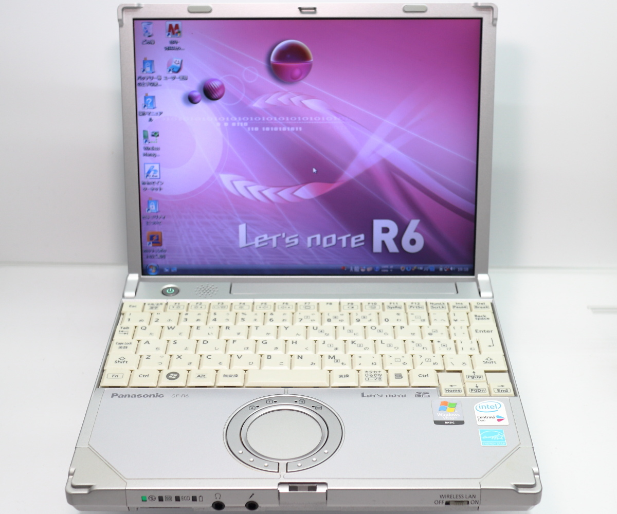 Panasonic Let’s note R6 CF-R6MW4AJR/CoreDuo U2400(1.06GHz)/1.5GBメモリ/HDD60GB/10.4TFT/Windows Vista Business 32bit #1123