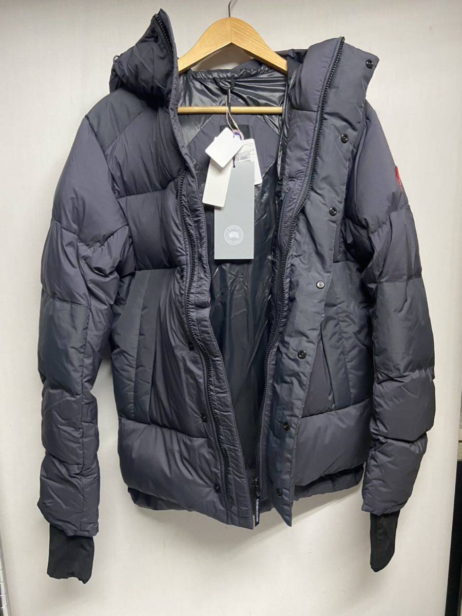 【CANADA GOOSE カナダグース 】5076M ダウンジャケット S ナイロン グレー 無地 リブ長め 2310oki_画像5