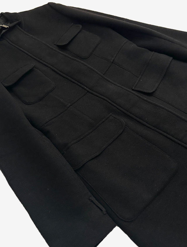 S MAX MARA エスマックスマーラ スタンドネック ブラックコート Wジップ