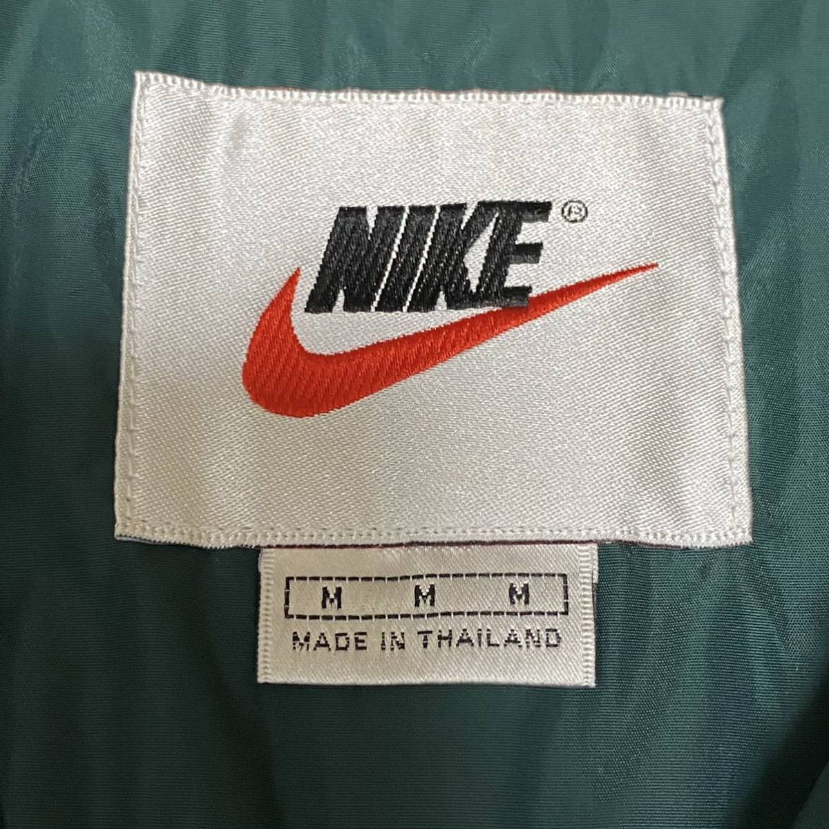 美品☆90s NIKE ナイキ コーチ ナイロン ジャケット ブルゾン グリーン_画像10