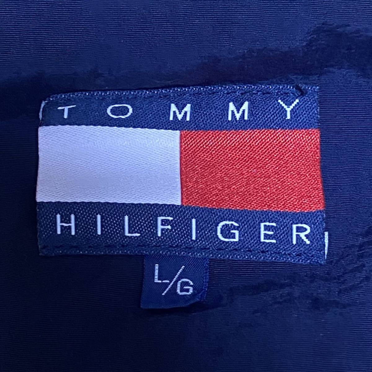 良品☆TOMMY HILFIGER トミー ナイロンジャケット ネイビー L_画像10