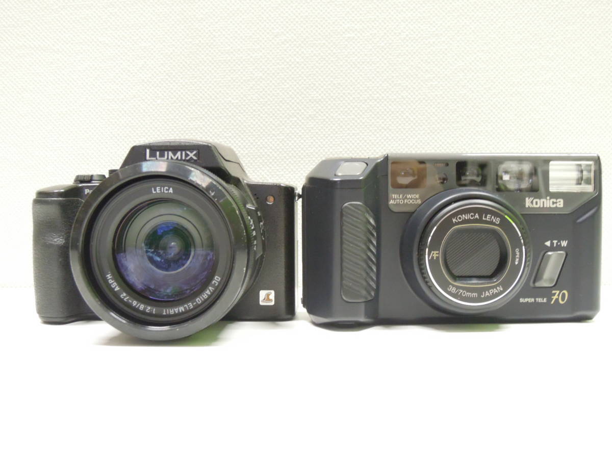 カメラ祭 カメラおまとめ 6台 Panasonic DMC-FZ5 DMC-FZ20 OLYMPUS C-3100 ZOOM Konica C-35 MR.70LX 通電 作動未確認 ジャンク_画像6