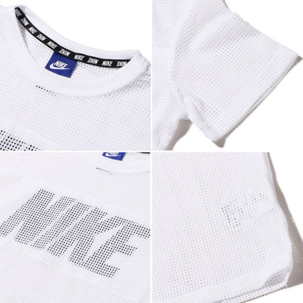 ナイキ　NIKE  Tシャツ　メッシュ　レディース　白色　ホワイト　Sサイズ　フィットネス