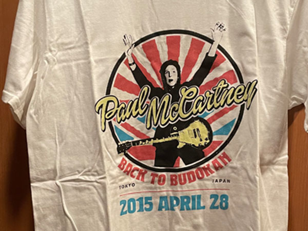 Paul McCartney / ポール・マッカートニー T-shirt / Tシャツ ライブTシャツ 2015年4月28日 JapanTour 東京武道館 M White/白 未使用保管品_画像2