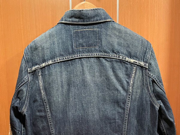 Levis / リーバイス フォース Gジャン 4th ジージャン デニムジャケット 70505-0049 フェイデッドブルーリペアー ダメージ リペア加工 Sの画像10