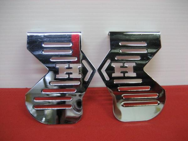 即決☆CBX400F CBX400F2 CBX550F CBR400F メッキキャブサイドカバー Hマーク 新品 HONDA_画像2