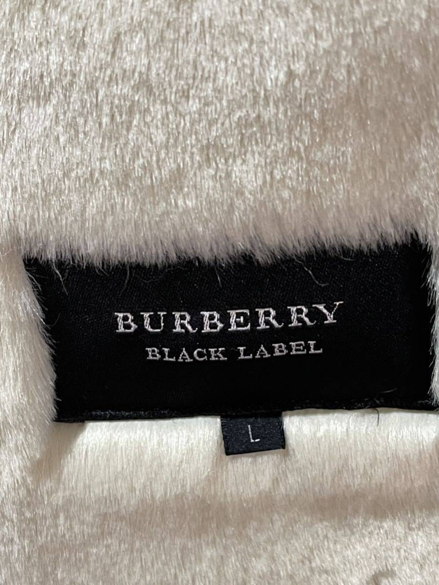 バーバリーブラックレーベル BURBERRY BLACK LABEL フェイクファー コート ジャケット_画像4