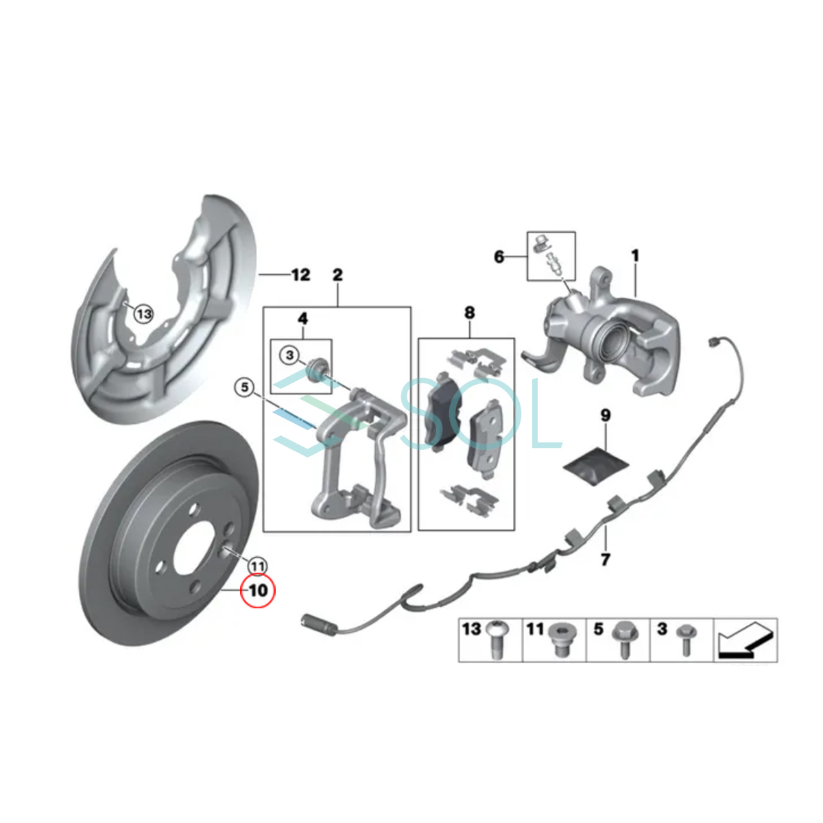 BMW MINI R55 R56 R57 R58 R59 リア ブレーキローター ブレーキディスク 左右セット One クーパー クーパーS JCW 34216784389 出荷締切18時_画像2