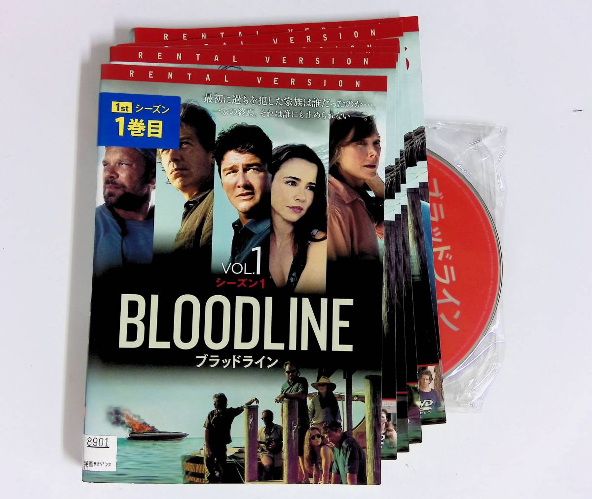 Ξ●1001●【中古全6巻セット】●シーズン1∞BLOODLINE ブラッドライン/日本語吹替有/カイル・チャンドラー ベン・メンデルソン リ_画像1