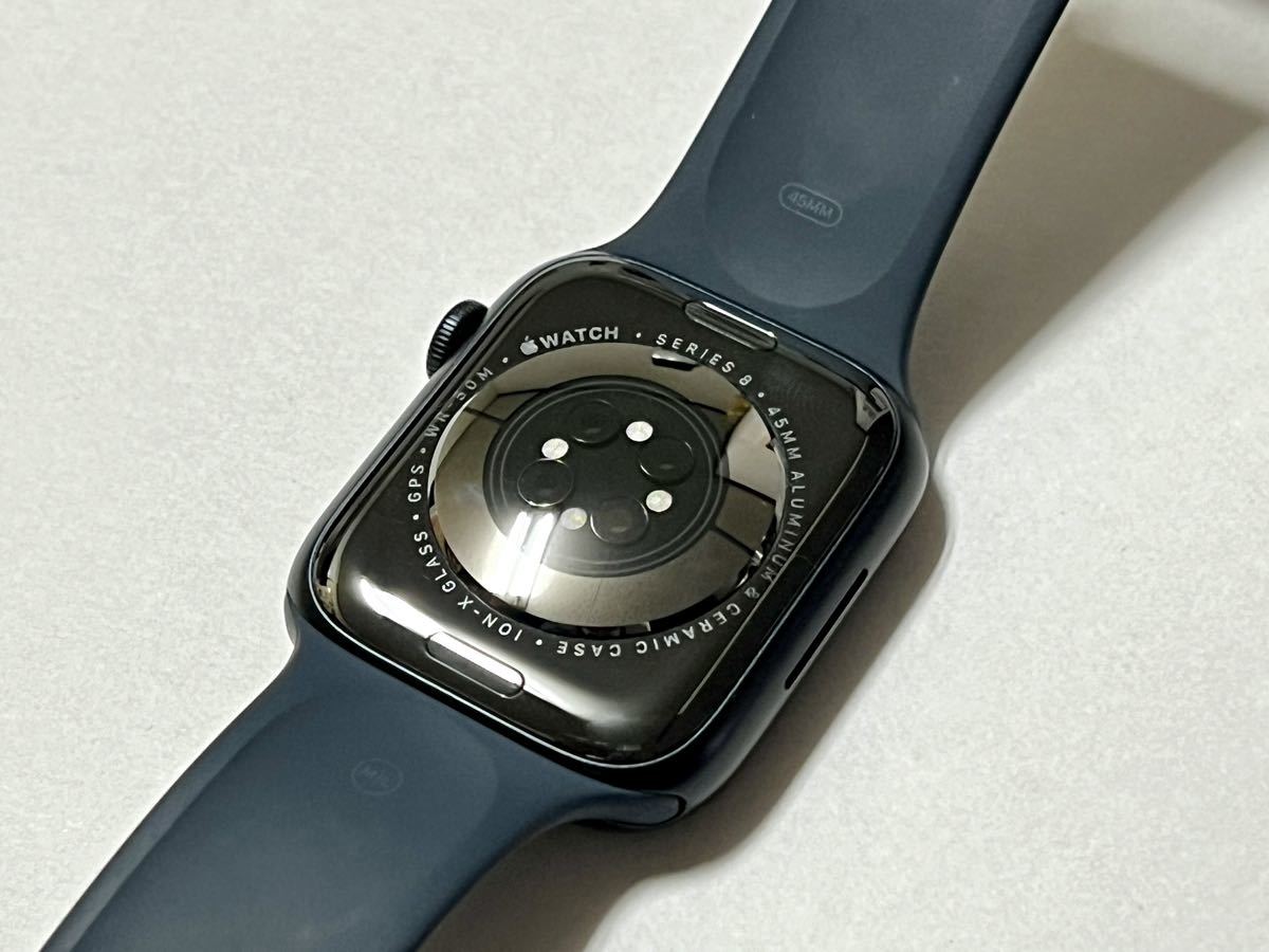 ★ 即決 送料無料 ★ Apple Watch Series 8 45mm アップルウォッチ ミッドナイト アルミニウム GPS 純正品 ミッドナイト  スポーツバンド