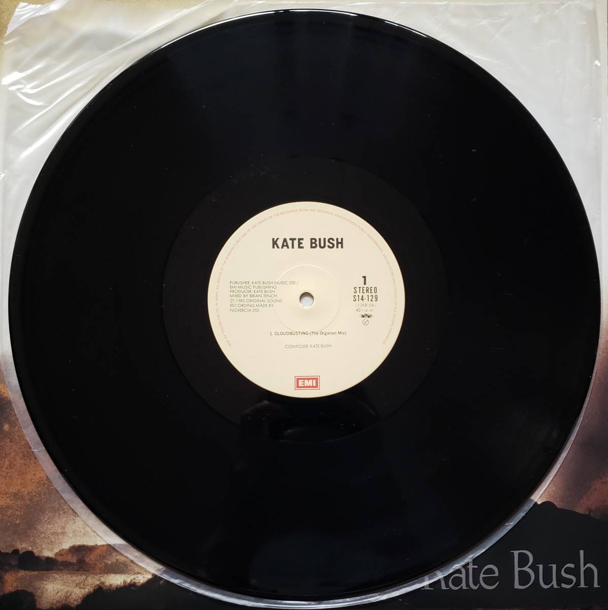 12inch 日本盤 KATE BUSH ■ CLOUDBUSTING ■ ３曲入りEP_画像3