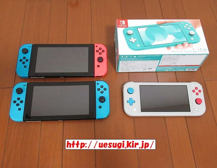 ●ジャンク●ニンテンドースイッチライト 2台.スイッチ Joy-con LR 2台 計4台（ポケモン ザシアン・ザマゼンタ） Nintendo Switch Lite_画像1