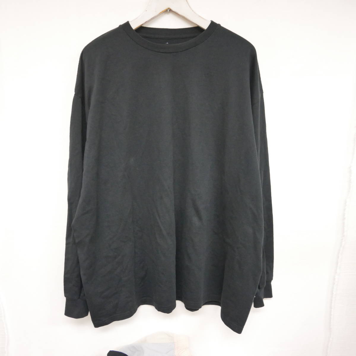 【1円】良好 国内正規 Graphpaper グラフペーパー Crew Neck L/S Tee クルーネックTシャツ カットソー 長袖 BLACK ブラック 黒 FREE_画像1