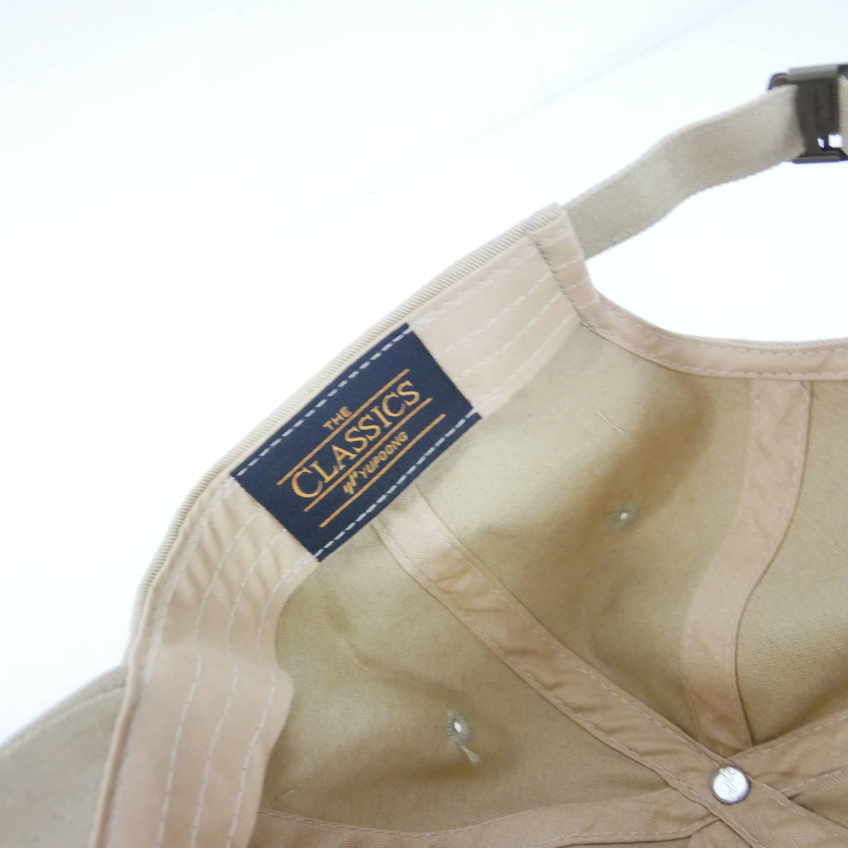 【1円】良好 国内正規 BEAUTY＆YOUTH UNITED ARROWS B&Y BY コットンキャップ 6パネル 無地 BEIGE ベージュ FREE_画像7