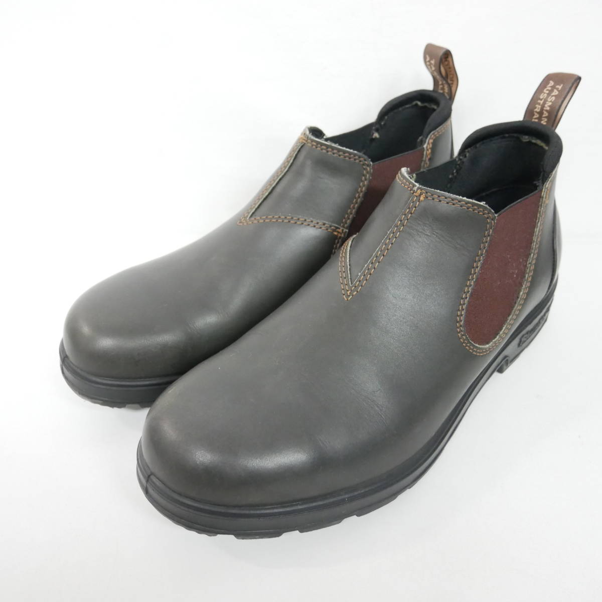 【1円】良好 Blundstone ブランドストーン 2038 ORIGINAL SLIP ON SHOE LOW CUT サイドゴアブーツ レザー BROWN UK9 US10 28_画像3