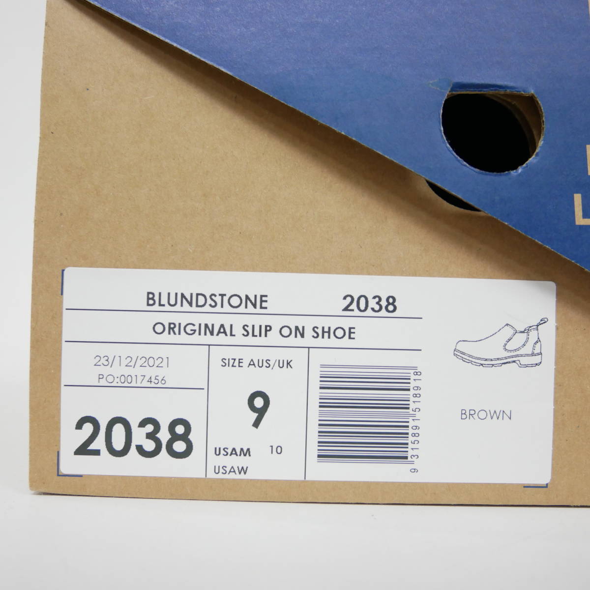 【1円】良好 Blundstone ブランドストーン 2038 ORIGINAL SLIP ON SHOE LOW CUT サイドゴアブーツ レザー BROWN UK9 US10 28_画像10