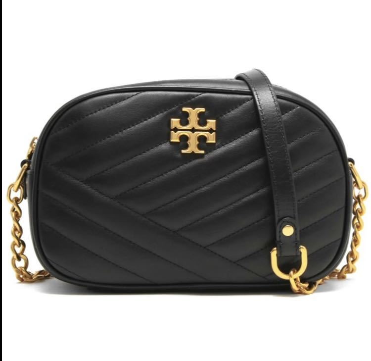 TORY BURCH トリーバーチ キラシェブロン カメラバッグ ブラック