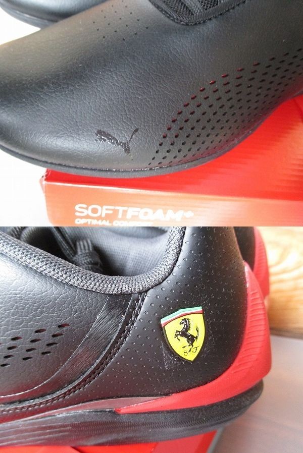 28cm PUMA フェラーリ ドリフトキャット デシマ Ferrari Drift Cat Decima プーマブラック/ロッソコルサ 黒赤 Puma Black-Rosso Corsa_画像6