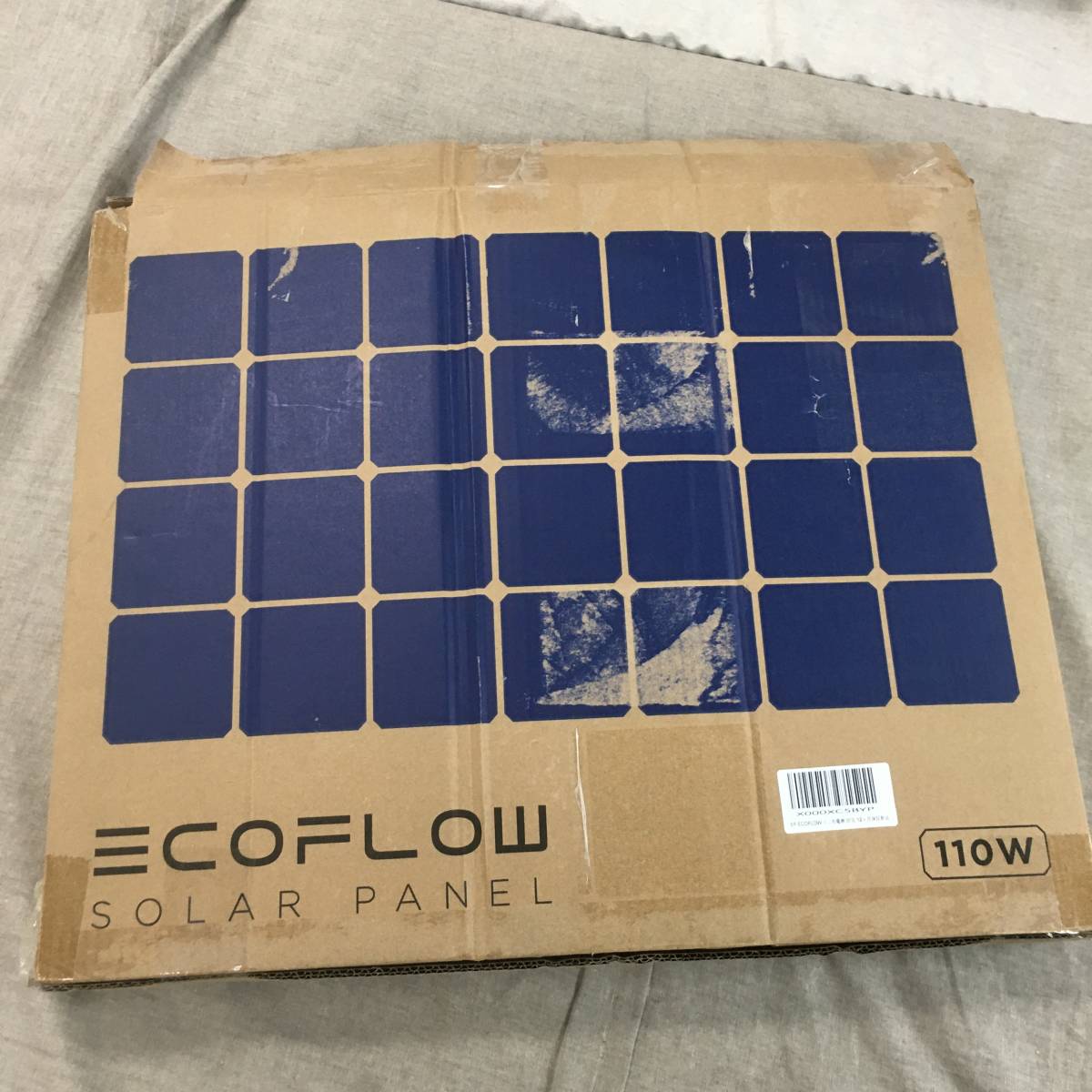 現状品 EcoFlow(エコフロー) ソーラーパネル 110W ポータブル電源充電 高変換効率 IP67防水防塵 折りたたみ式 EF-FLEX-110C_画像1