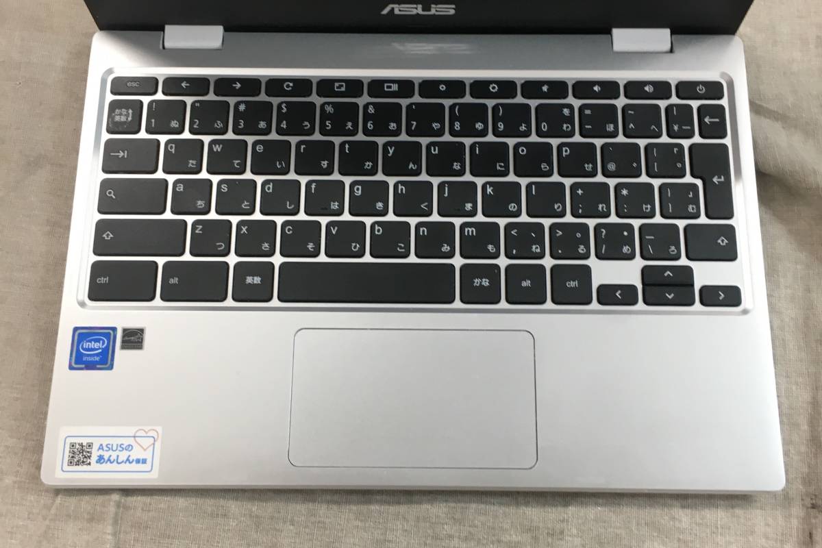 現状品 ASUS Chromebook CX1 ノートパソコン 11.6インチ/インテル Celeron N4020 CX1101CMA-GJ0004_画像3