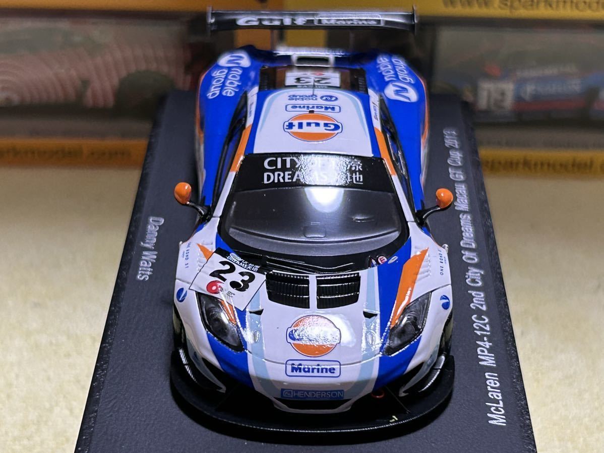 スパーク spark 1/43 McLaren MP4 - 12C 2nd City Of Dream Macau GT Cup 2013 [SA056]_画像2