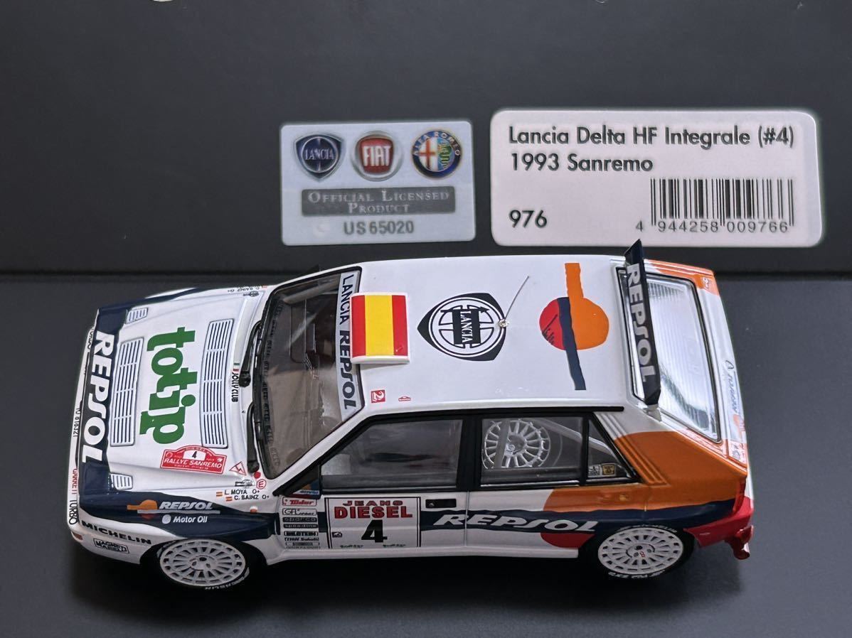 Hpi Racing 1/43 Lancia Delta HF Integrale (#4) 1993 Sanremo*C.Sainz / L.Moya [976]