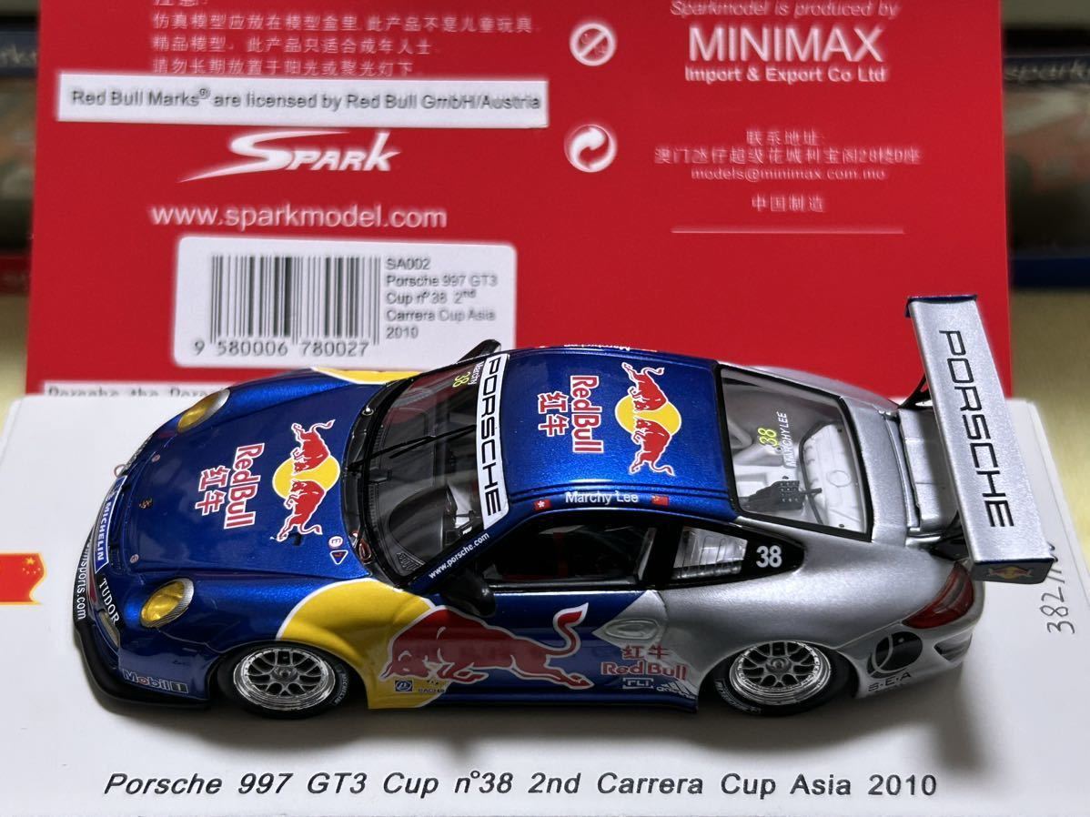 スパーク spark 1/43 Porsche 997 GT3 Cup n°38 2nd Carrera Cup Asia 2010 [SA002]_画像9
