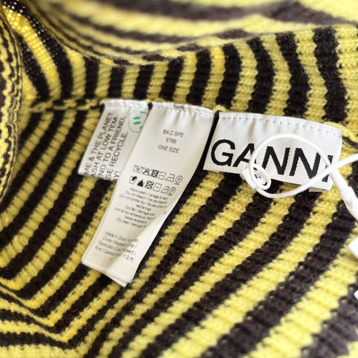 売れ筋公式店 【新品未使用】GANNI ボーダーニット - トップス