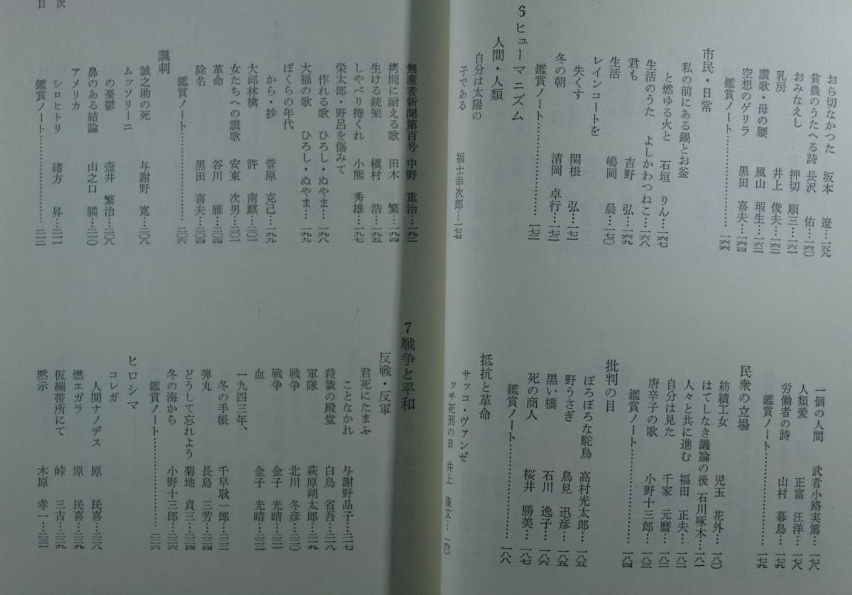 日本の名詩 鑑賞のためのアンソロジー （大和書房） 小海永二／編（単行本）の画像7