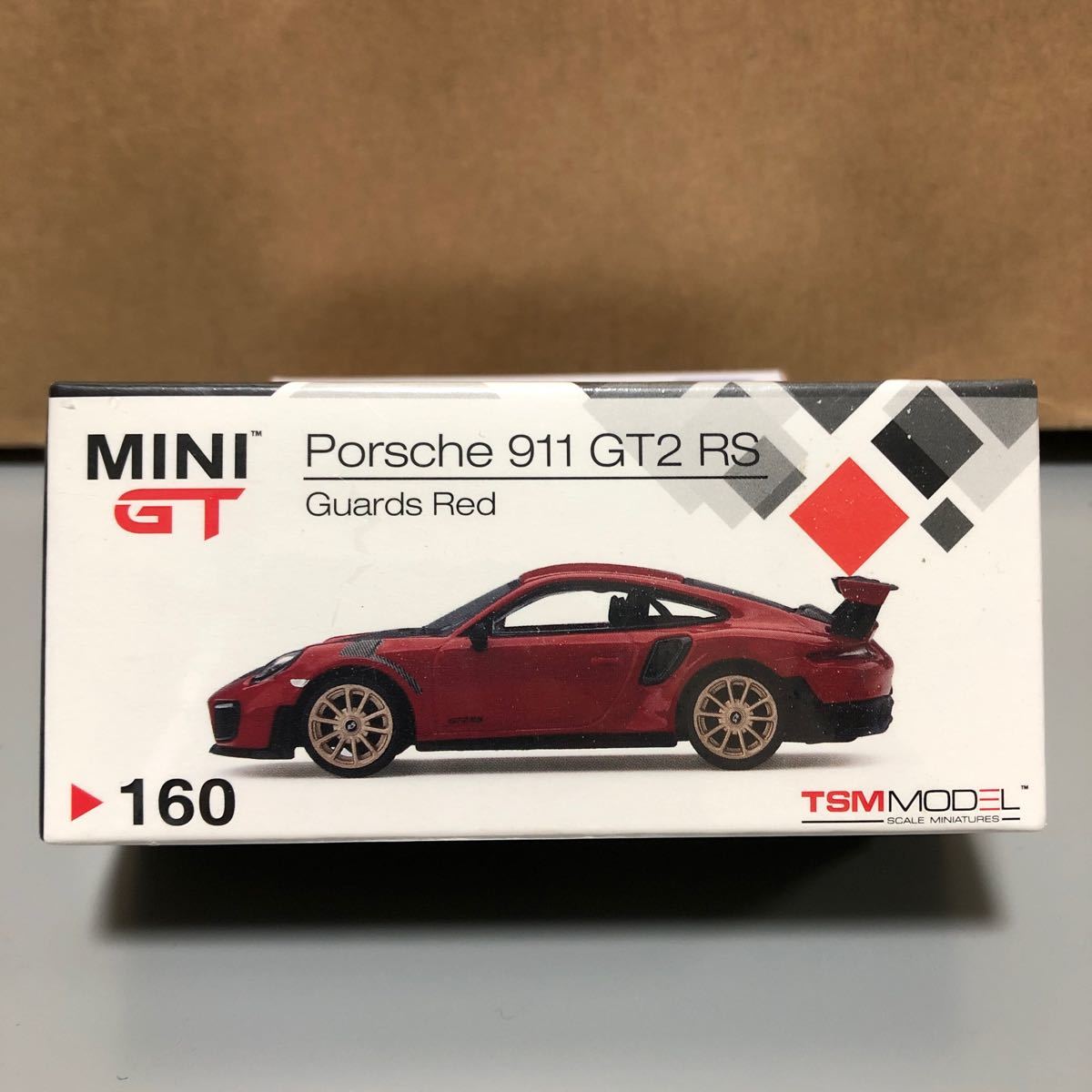 1円 スタート 台湾限定 TSM MINIGT MINI GT1/64 ポルシェ 911 GT2 RS Guards Red_画像1