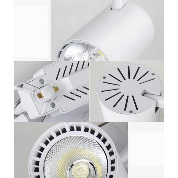 LED配線ダクトレール用 スポットライト　150W相当 ダクトレール 一体型LEDスポットライト シーリングライト ライティン 食卓用10個入り_画像4