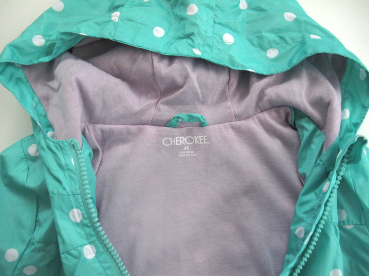 ** beautiful goods CHEROKEE Cherokee for girl polyester outer jumper emerald green 4T