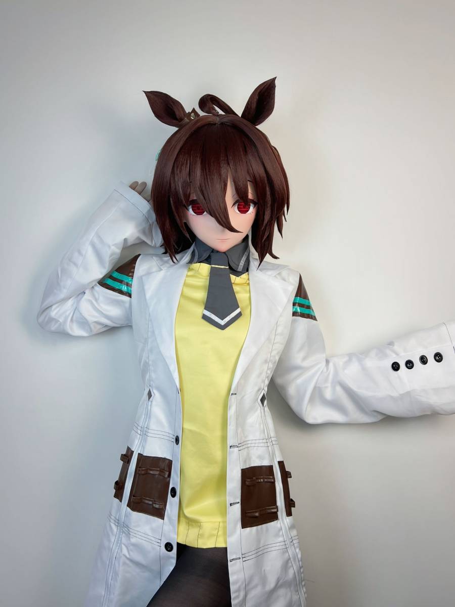 耳付き全頭面】ウマ娘 アグネスタキオン 着ぐるみ マスク 耳付き全頭面】ウマ娘 アグネスタキオン 着ぐるみ マスク