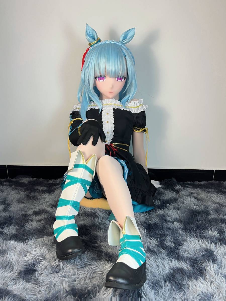 衣装付　全頭面　ウマ娘 　メジロアルダン　　着ぐるみ　　マスク　コスプレ　コスチューム 　キグルミ　kigurumi 　_画像1