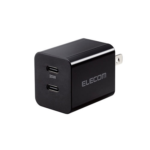 エレコム USB Power Delivery 20W AC充電器(C×2) MPA-ACCP35BK_画像1