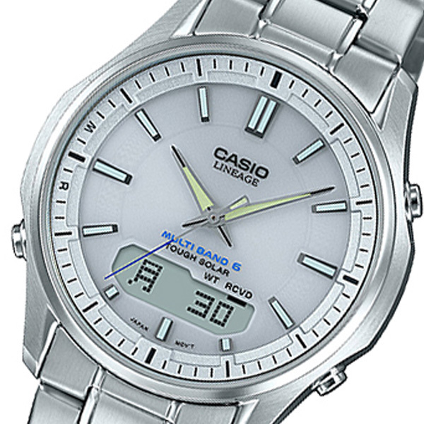 カシオ CASIO リニエージ LINEAGE アナデジ クオーツ メンズ 腕時計 LCW-M100DE-7AJF シルバー 国内正規 シルバー_画像1