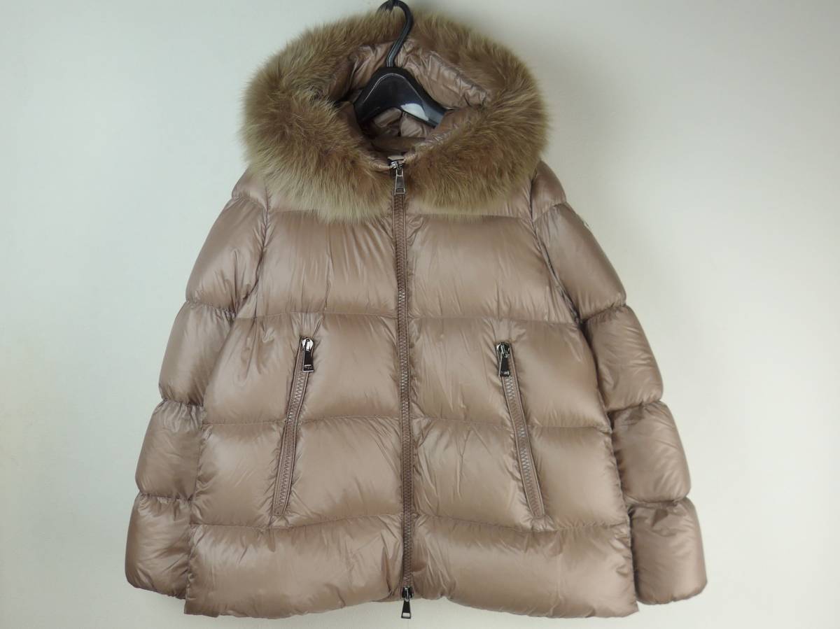 MONCLER モンクレール 20AW SERIFUR セリファー ファーフード ダウンジャケット2(M) ココア/ピンクベージュ系 ブルーフォックス  ダウン