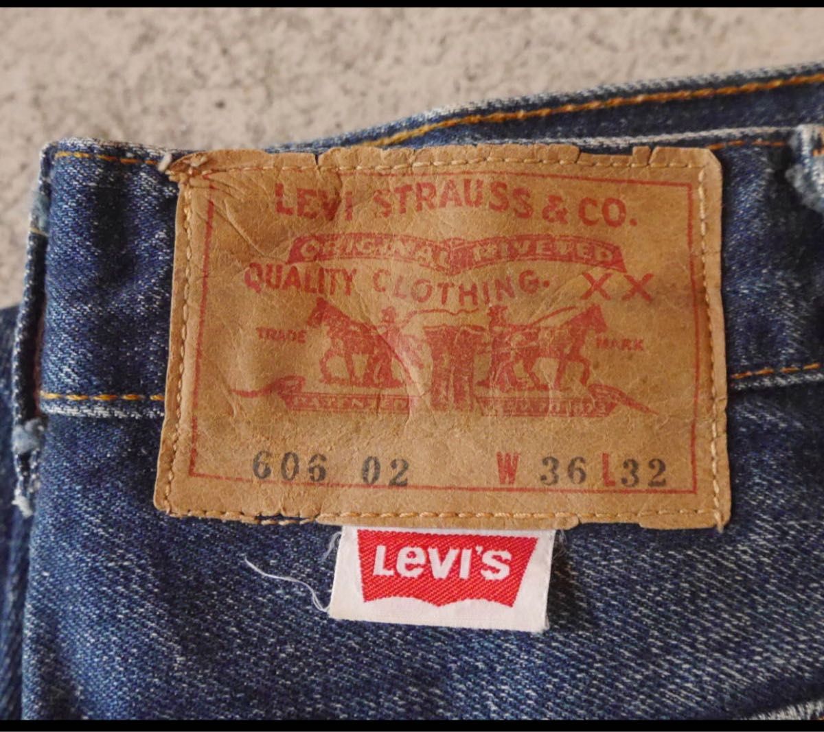 LEVI'S リーバイス 1960年代 606スリム Big-E オレンジタブ 均等 LEVI'S リーバイス 1960年代 606スリム Big-E オレンジタブ 均等