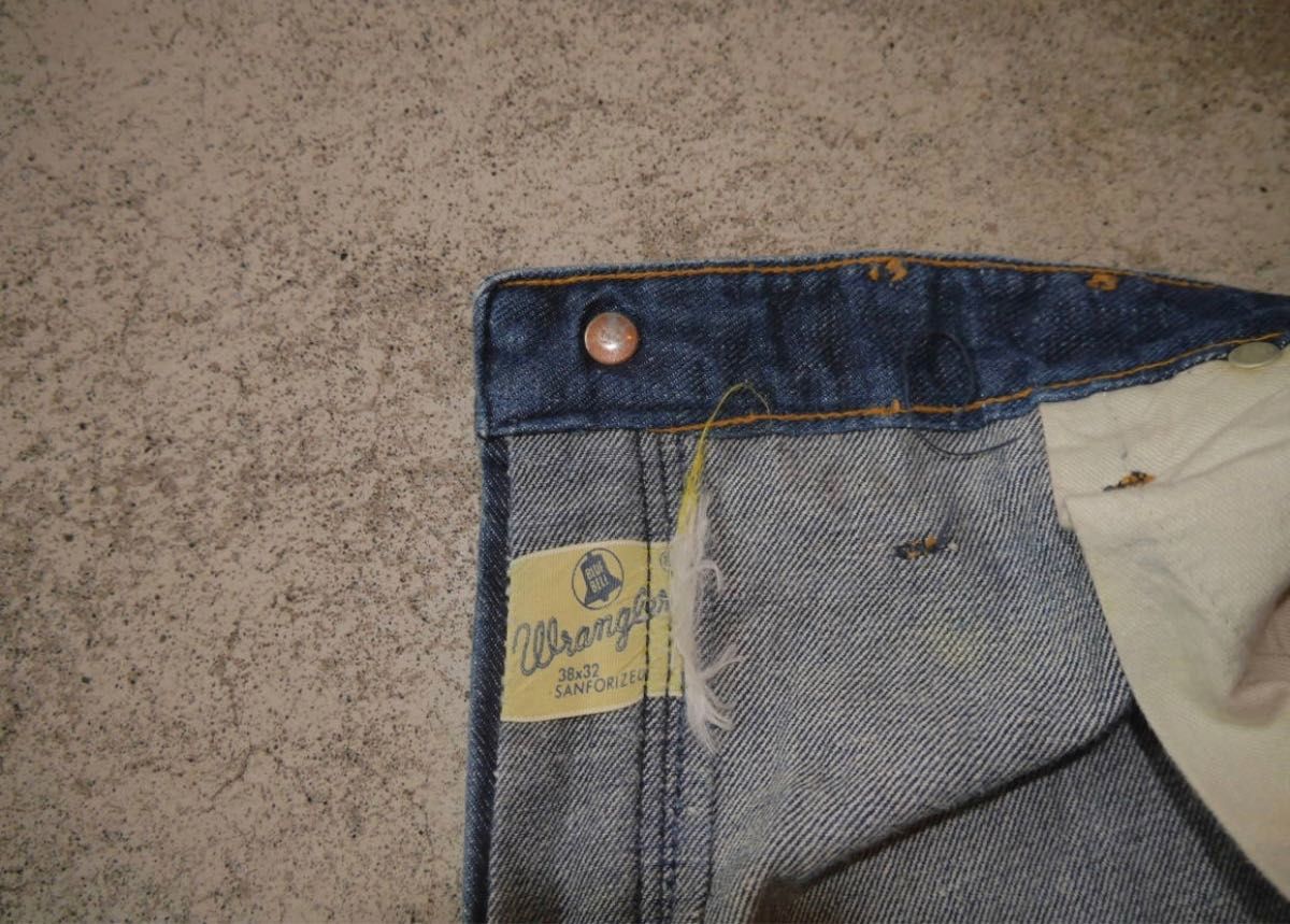 Wrangler ラングラー 1950年代後期1960年代前期 W38×L32 Wrangler ラングラー 1950年代後期1960年代前期 W38×L32