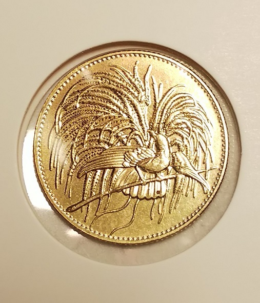 パプアニューギニア（ドイツ）　２０マルク金貨（極楽鳥）　のレプリカ_画像4