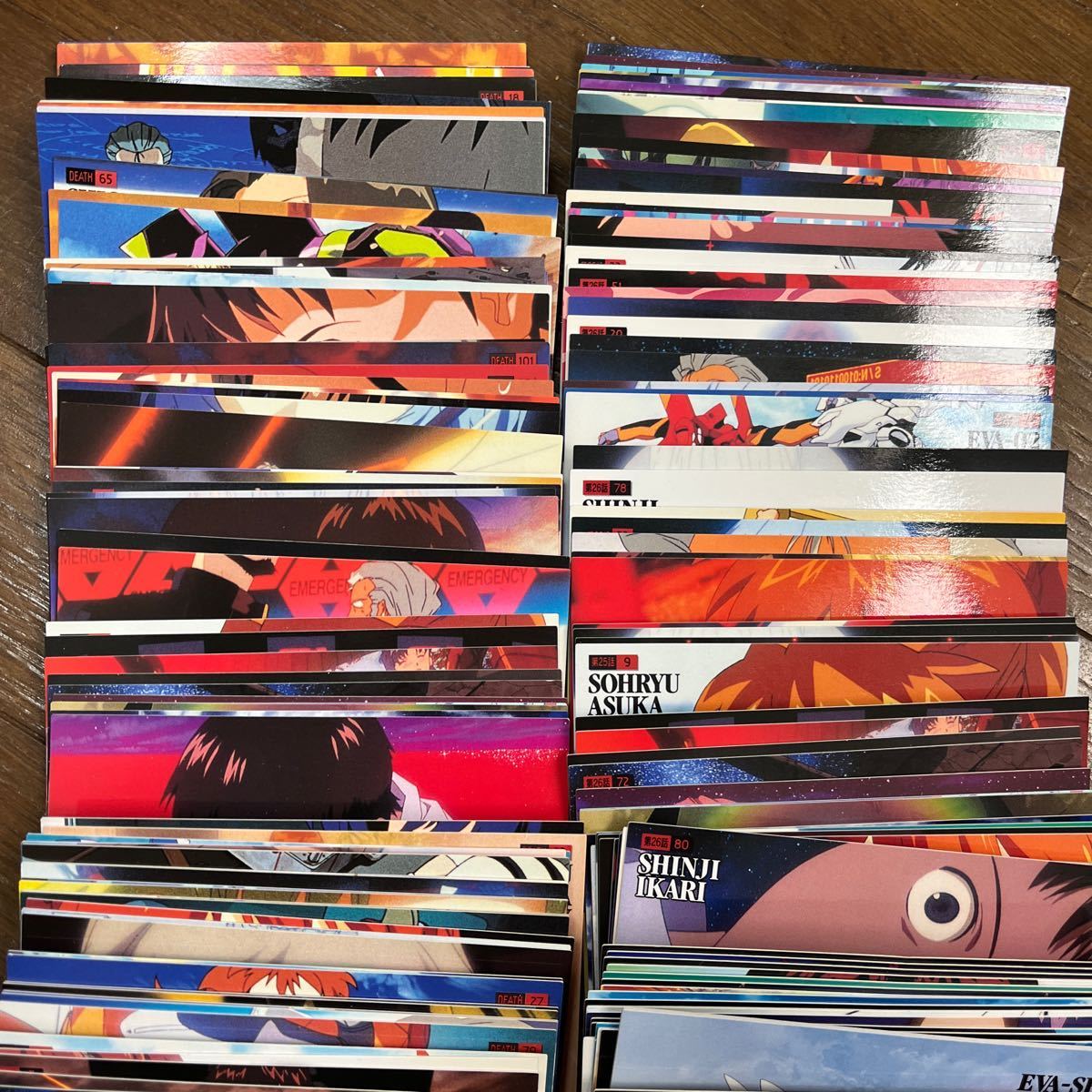 エヴァンゲリオン カードマスターズワイド　初版　約760枚　現状品　SPのみ各50枚　カード_画像3