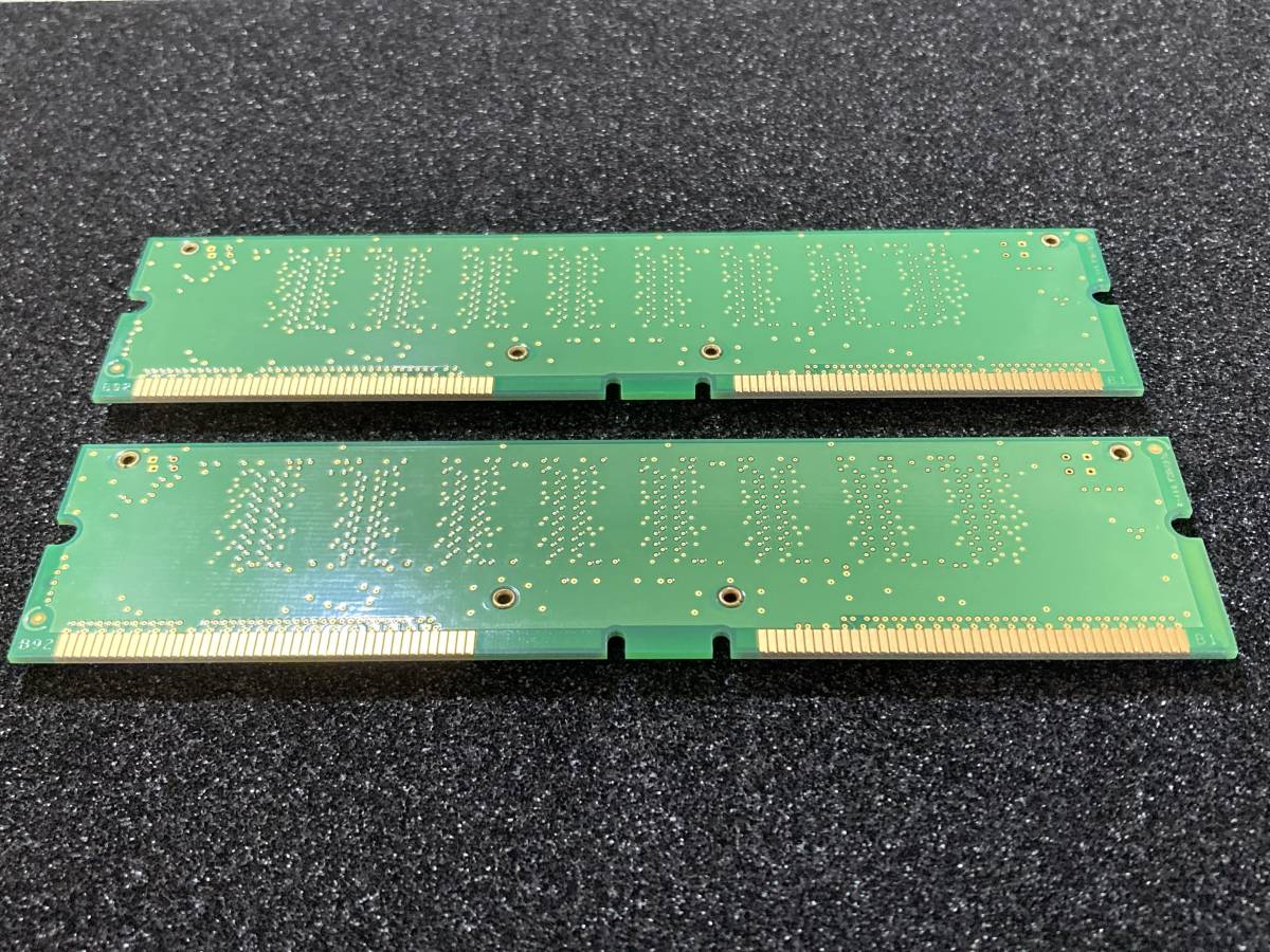 【ジャンク】RAMBUS 800-40 256MB/8 2本セット：BUFFALO RD800/4-256M×2 G100 S110 バッファロー RDRAM ラムバスメモリ 2枚組_画像4