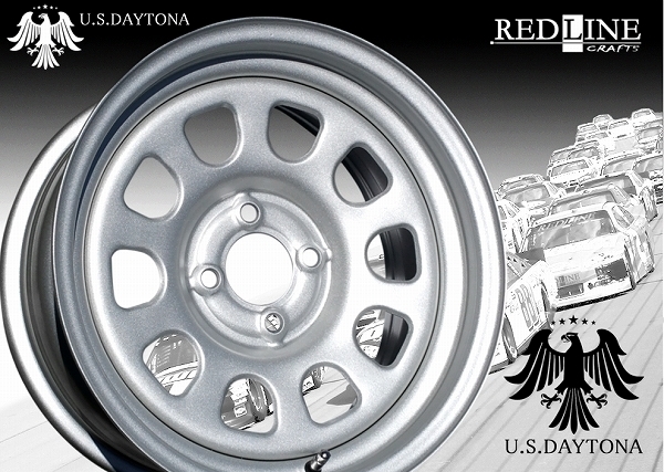 ★ U.S.Daytona ★ 15x7.0J OFF+20　.../ глубокий обод /.../... Характеристики  автомобиль ...!!　 популярный U.S. Daytona    PCD100 модель  !!