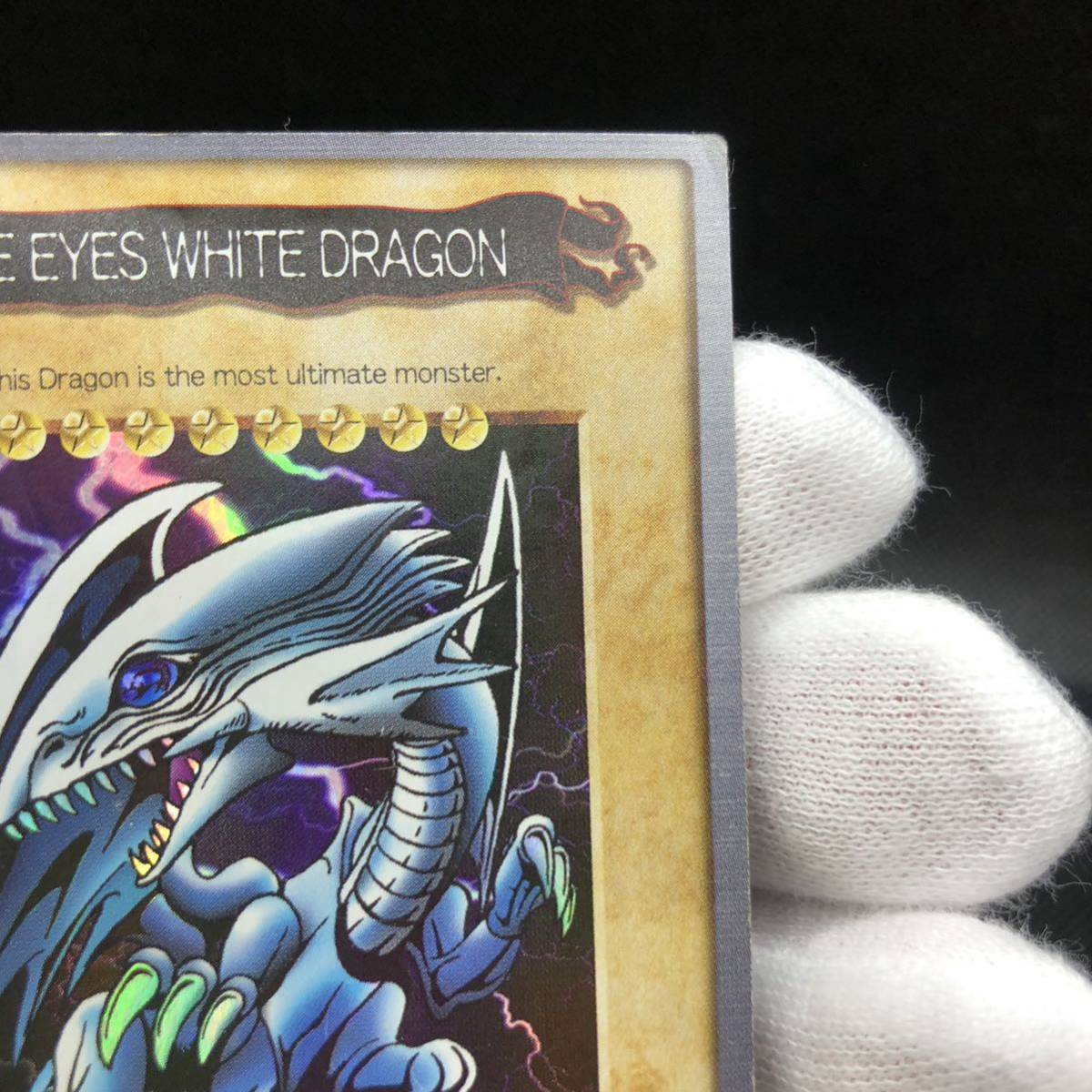  Yugioh Bandai версия английский язык надпись синий глаз. белый дракон . Blue Eye z белый Dragon kila