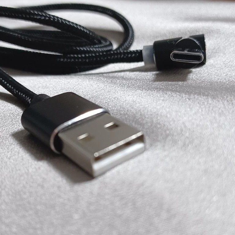 【Lightning & type-C】L字型マグネット式充電ケーブル MicroUSB Android iPhone 【2m】 