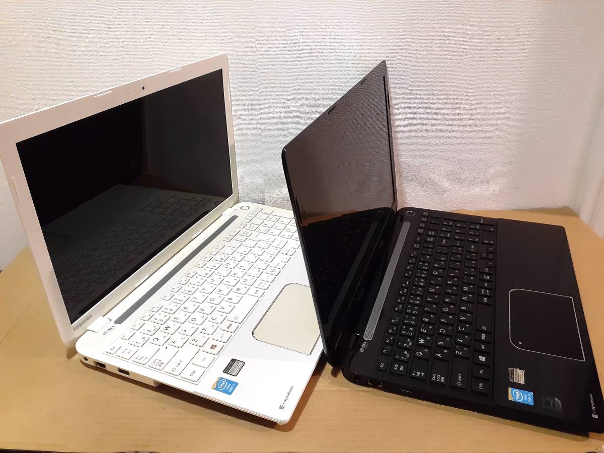 TOSHIBA dynabook T553/67JW Core i7-4700MQ/メモリ4GB・T554/45KB Core i3-4005U/メモリなし（？）【ジャンク2台】_画像1