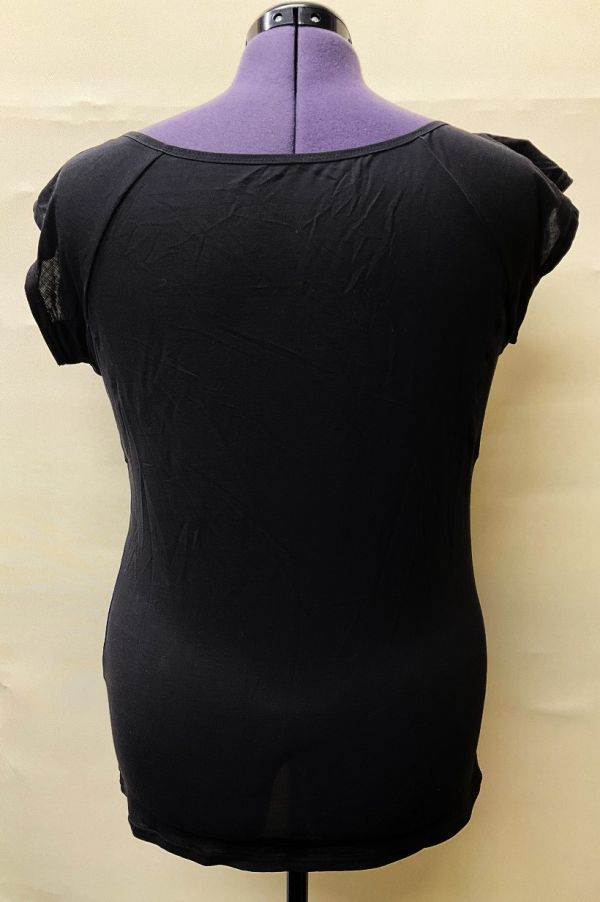 CR11384 IBK⑤【特価】 新品 大きい インナーシャツ 4L ブラック UVカット 汗取りパッド 消臭 抗菌 訳あり レディースの画像3